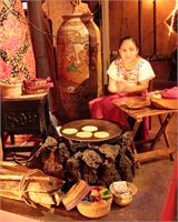 Girl Making Tortillas